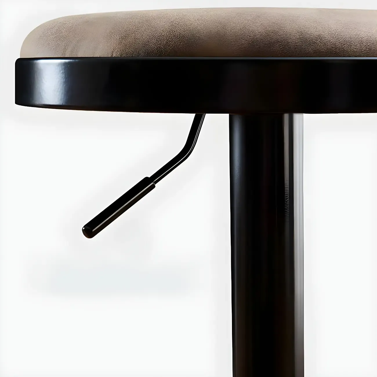 Retro Metal Swivel Bar Stools with Cushions for Home Image - 9