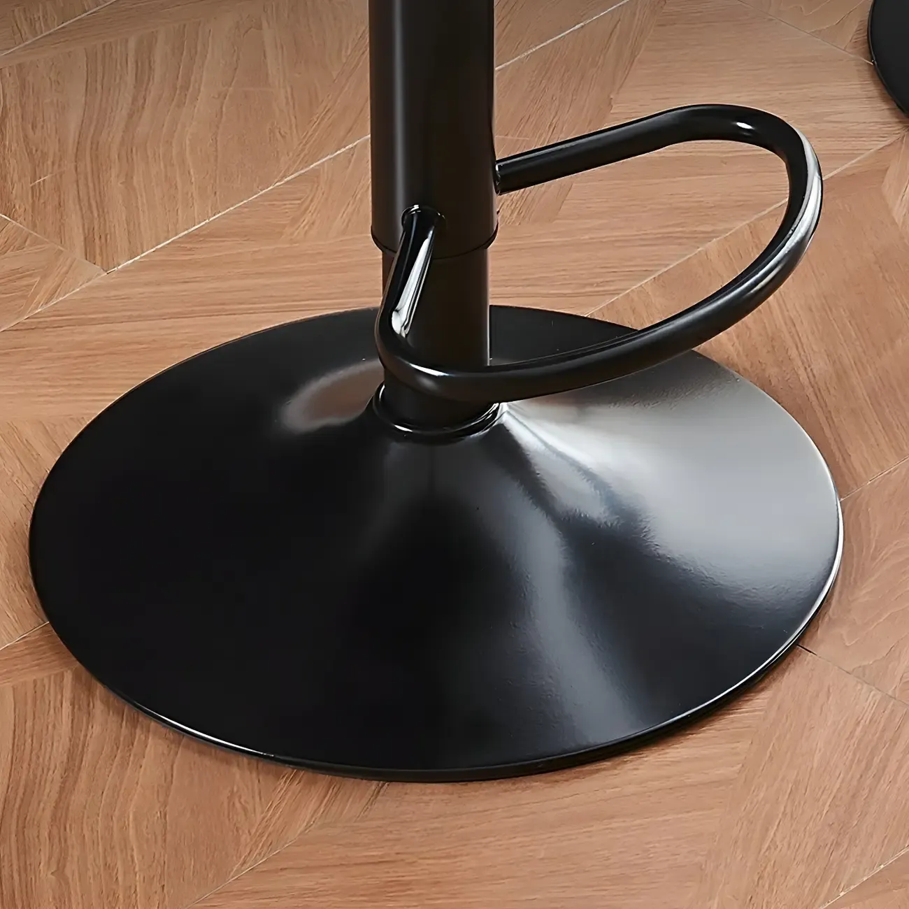 Retro Metal Swivel Bar Stools with Cushions for Home Image - 12