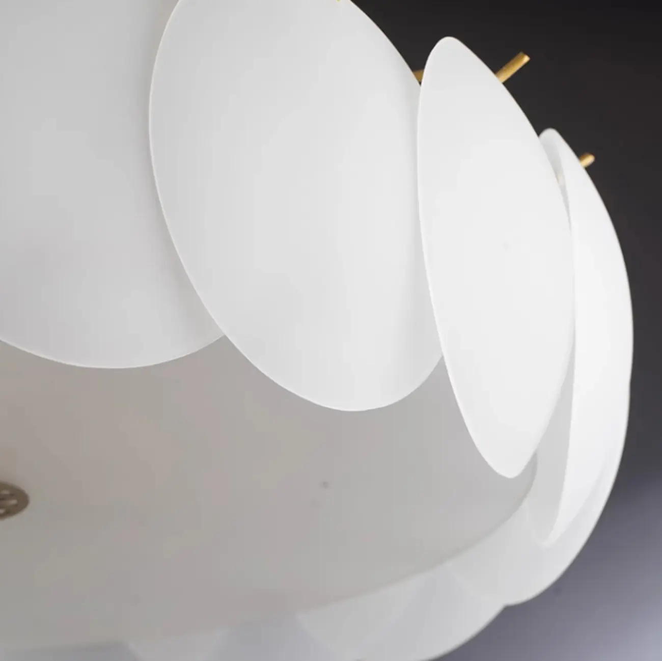 Modern LED Glass Ceiling Light Fixture for Living Room Image - 8 | homeyfad