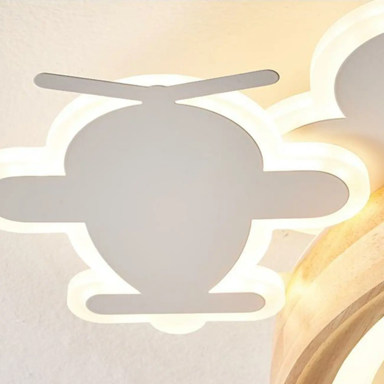 White LED Ceiling Fan for Bedroom, Modern Flush Mount Image - 10 | homeyfad