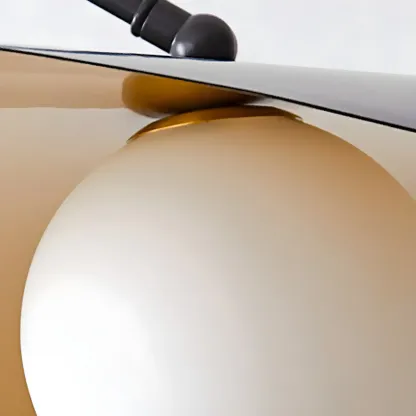 Elegant Black Metal Ambient Lighting Swing Arm Wall Light Image - 8