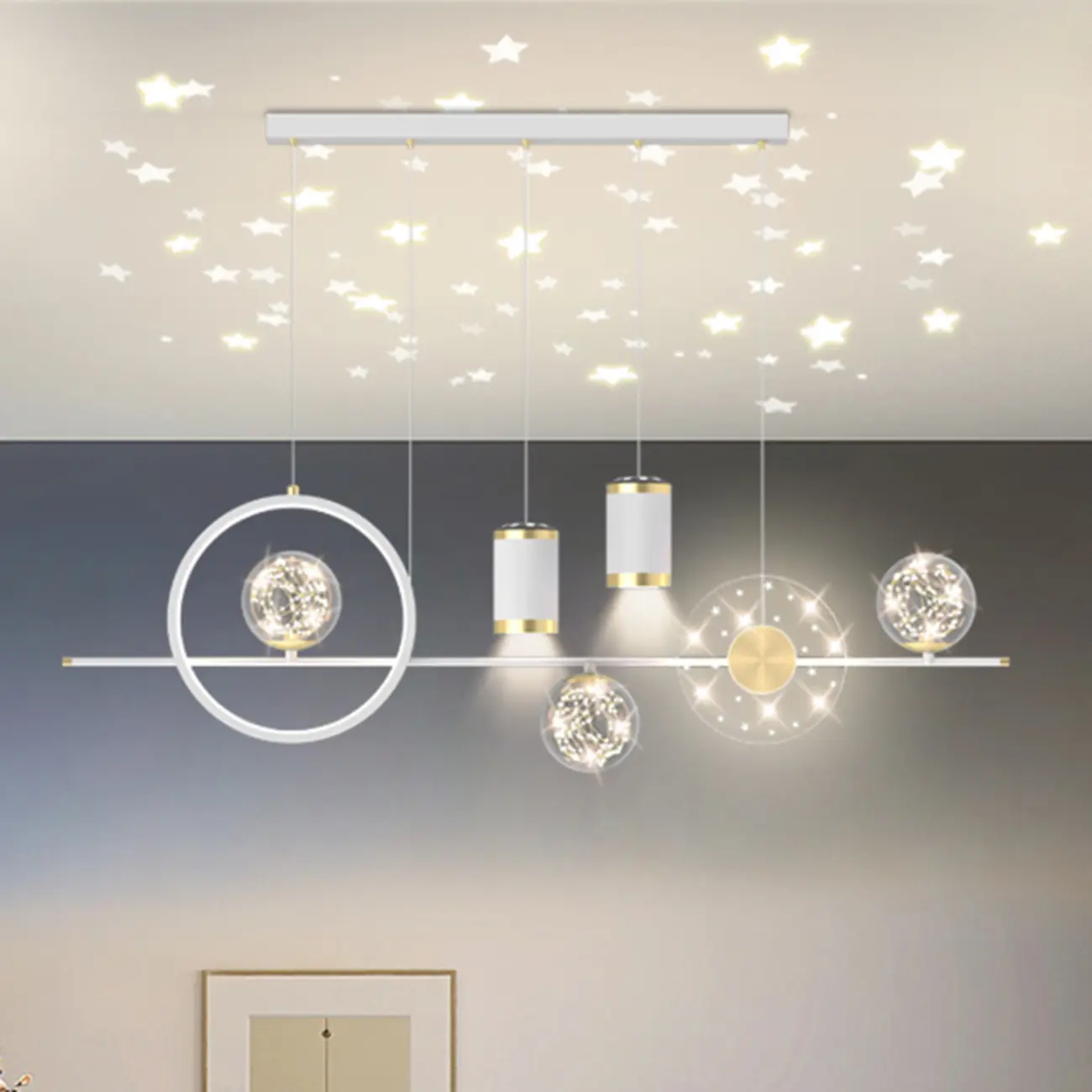 Luxury Adjustable Multi-Light Island Pendant Light Image - 3 | homeyfad