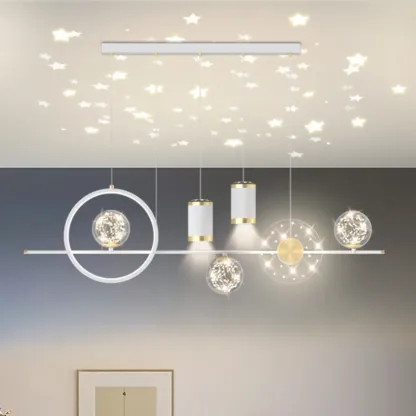 Luxury Adjustable Multi-Light Island Pendant Light Image - 3