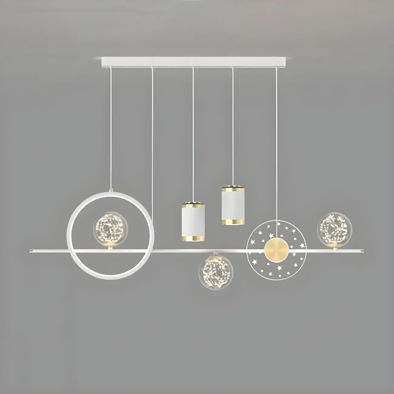 Luxury Adjustable Multi-Light Island Pendant Light Image - 7 | homeyfad