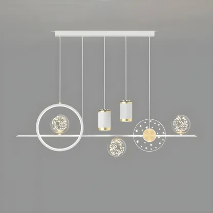 Luxury Adjustable Multi-Light Island Pendant Light Image - 7