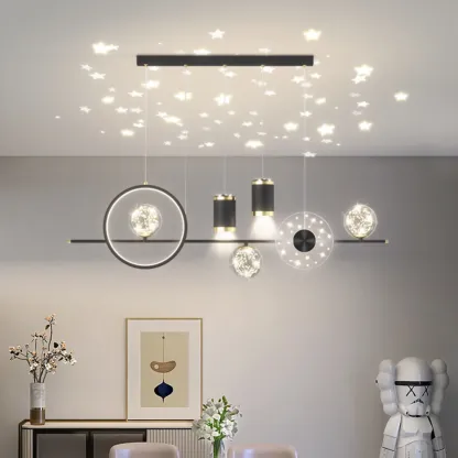Luxury Adjustable Multi-Light Island Pendant Light Image - 10