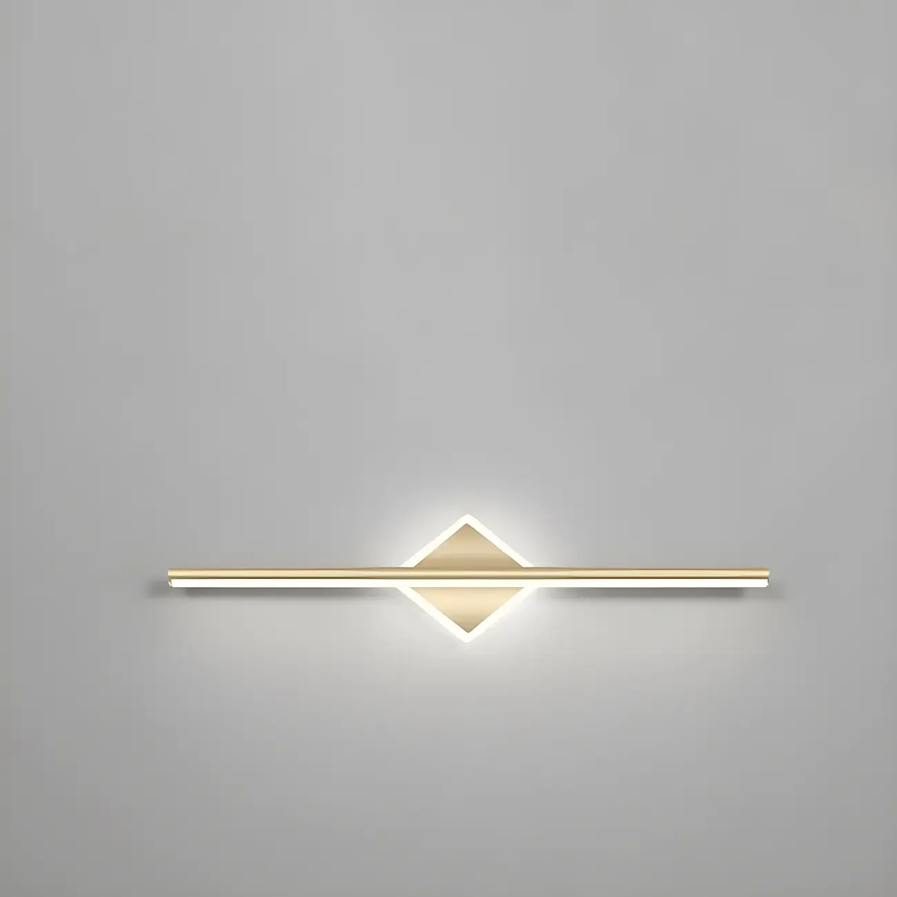 Gold 2-Light Geometric Residential Metal Vanity Light Image - 7