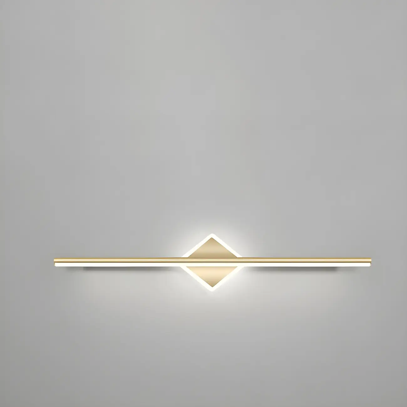 Gold 2-Light Geometric Residential Metal Vanity Light Image - 8 | homeyfad
