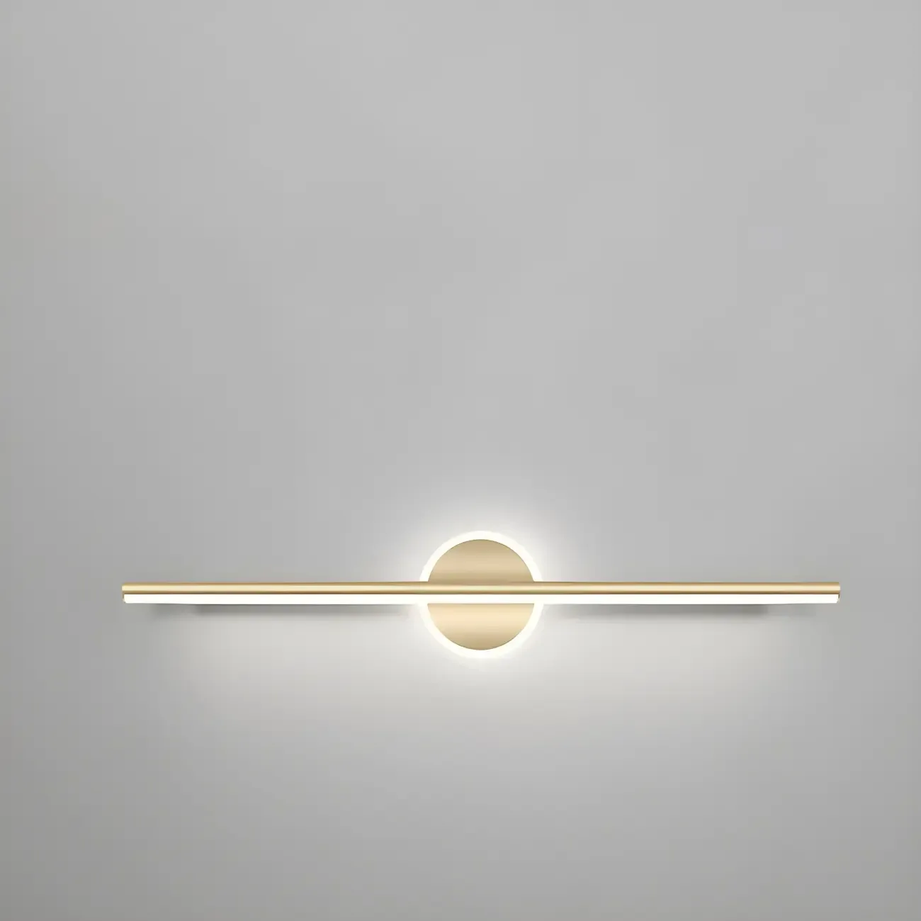 Gold 2-Light Geometric Residential Metal Vanity Light Image - 11