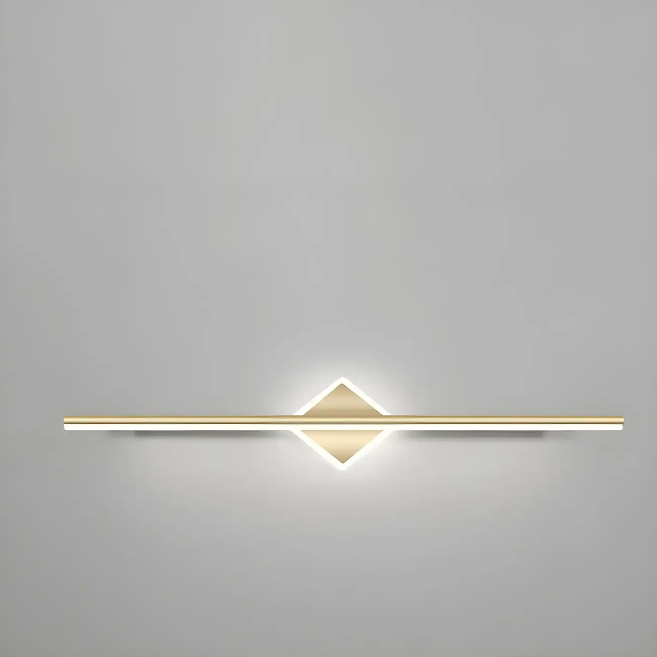 Gold 2-Light Geometric Residential Metal Vanity Light Image - 9