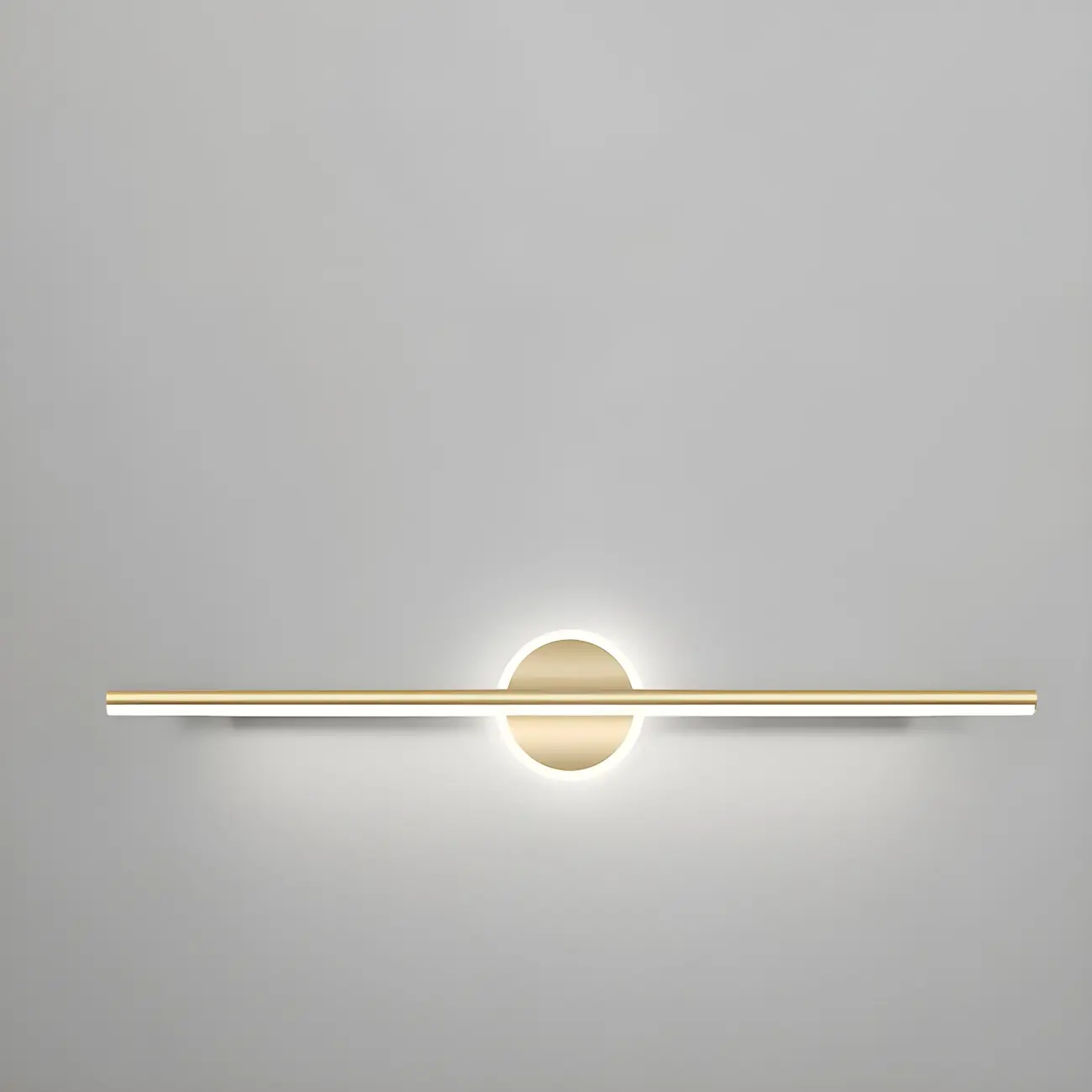 Gold 2-Light Geometric Residential Metal Vanity Light Image - 10 | homeyfad