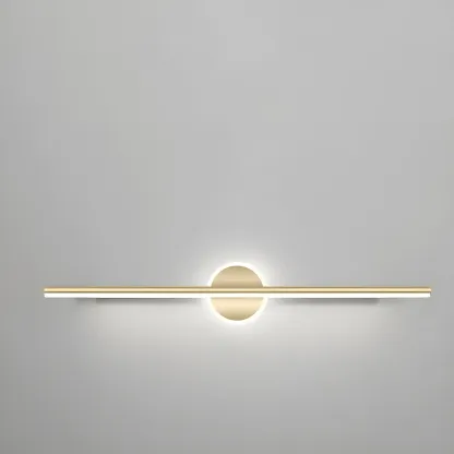 Gold 2-Light Geometric Residential Metal Vanity Light Image - 10