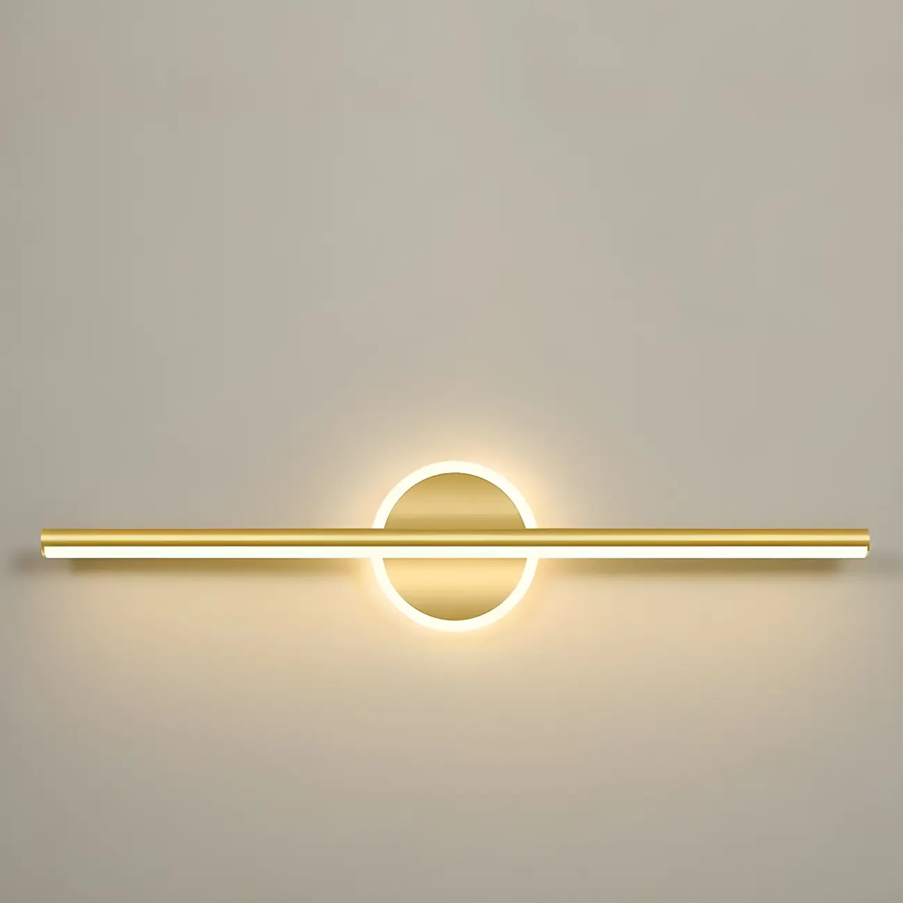 Gold 2-Light Geometric Residential Metal Vanity Light Image - 18 | homeyfad