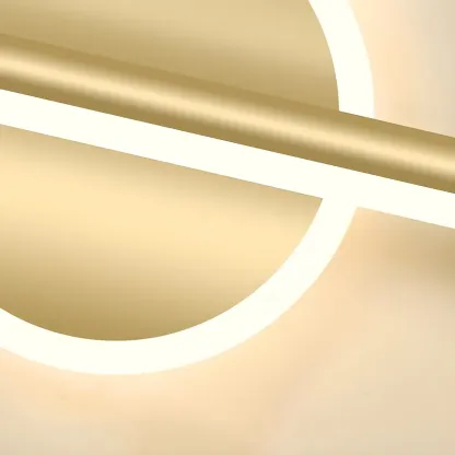 Gold 2-Light Geometric Residential Metal Vanity Light Image - 27