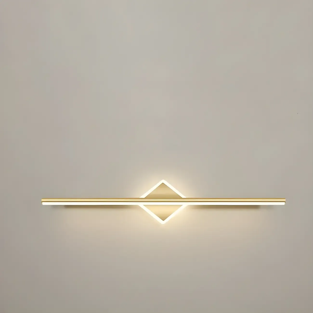 Gold 2-Light Geometric Residential Metal Vanity Light Image - 21