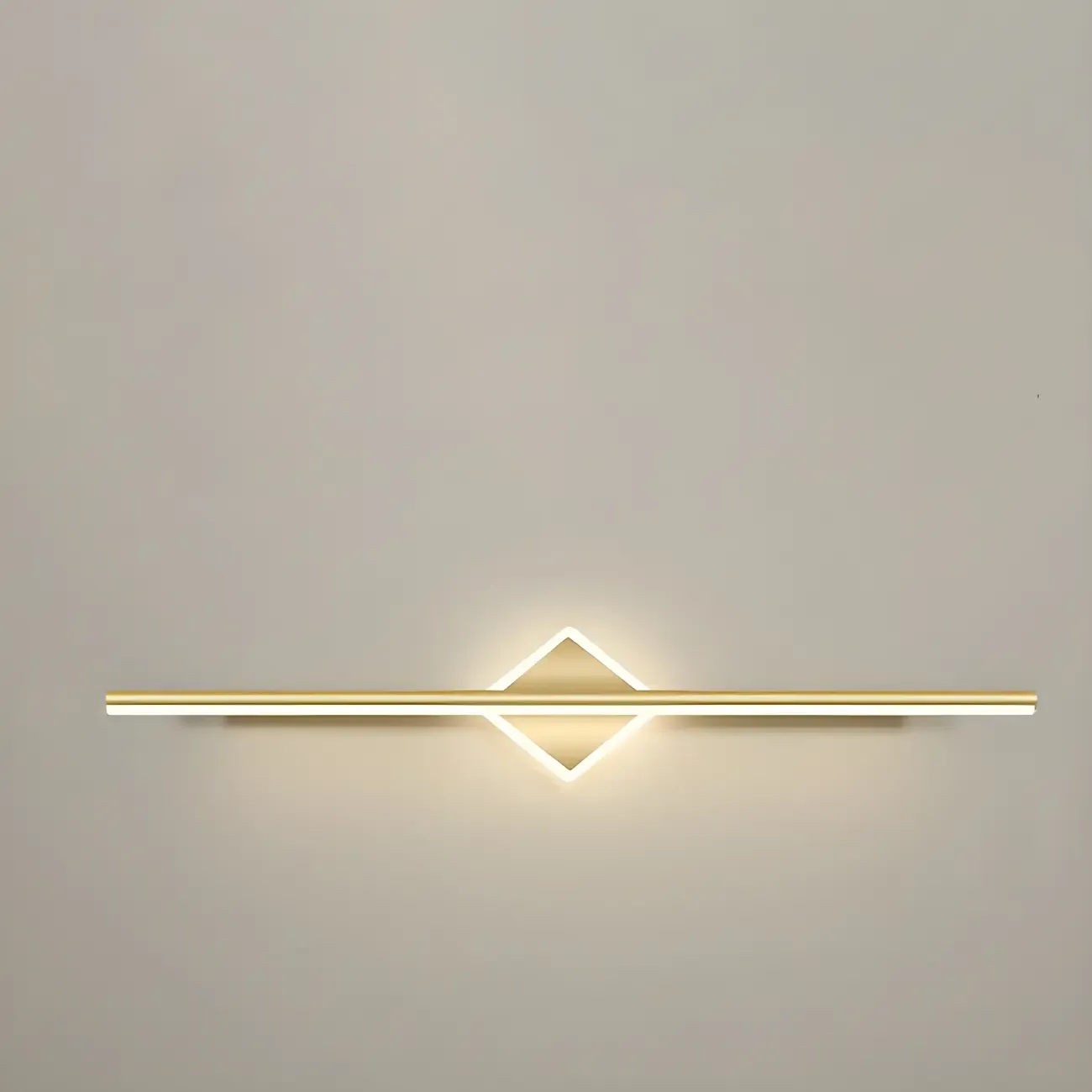 Gold 2-Light Geometric Residential Metal Vanity Light Image - 22