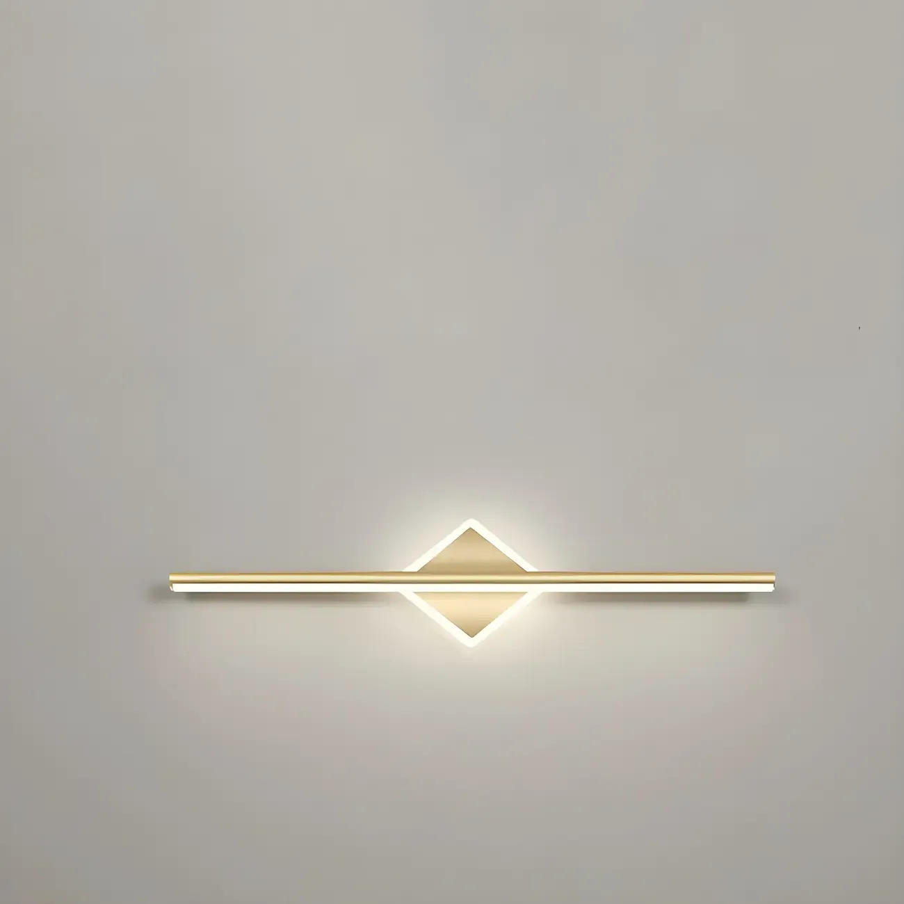 Gold 2-Light Geometric Residential Metal Vanity Light Image - 23