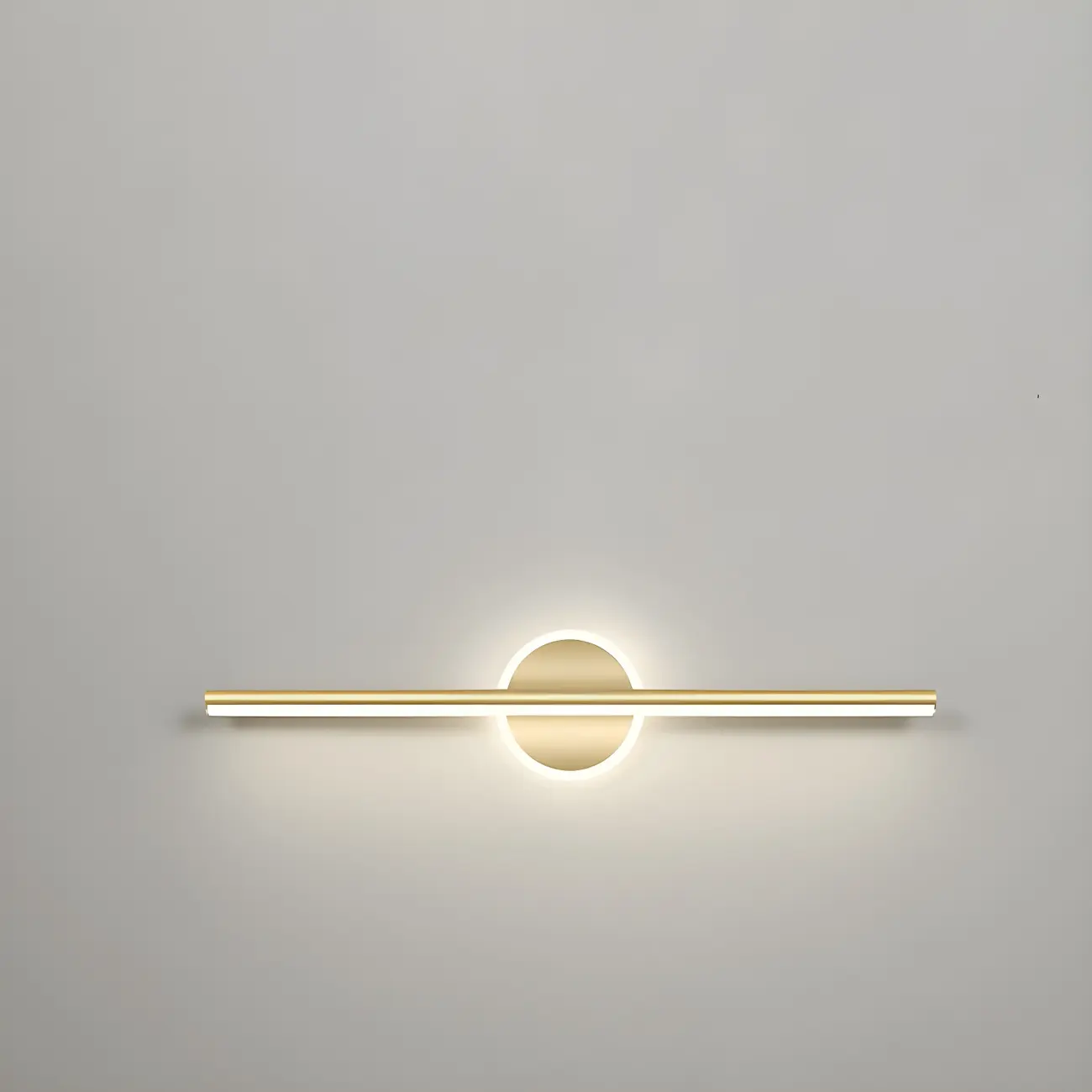 Gold 2-Light Geometric Residential Metal Vanity Light Image - 12 | homeyfad