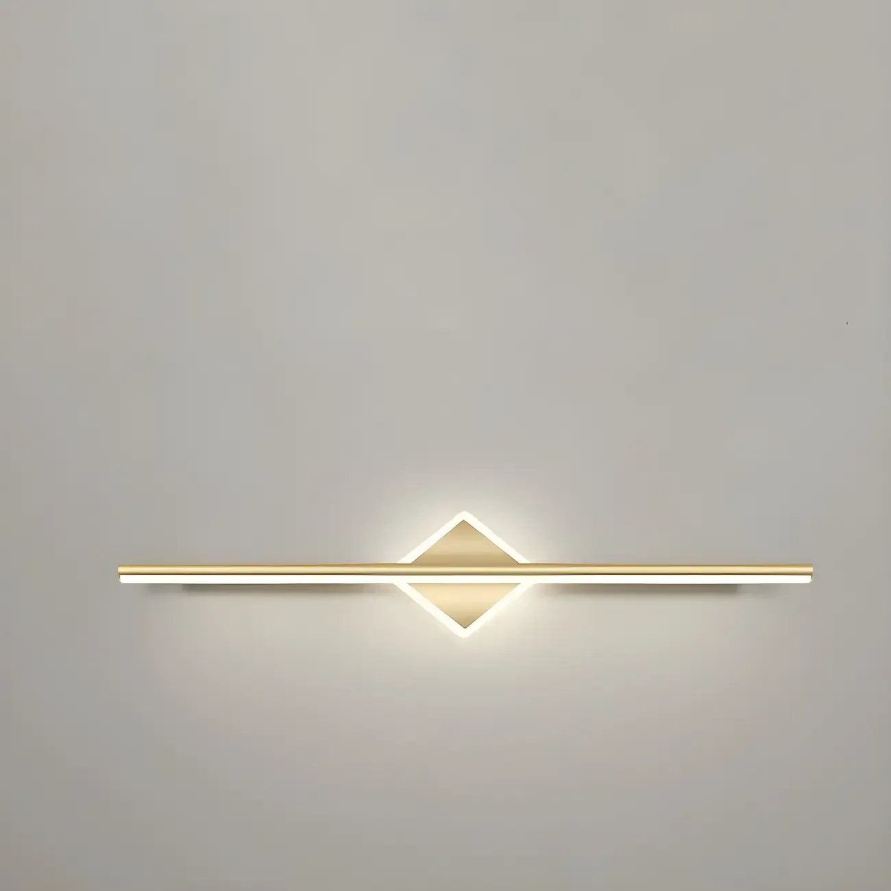 Gold 2-Light Geometric Residential Metal Vanity Light Image - 24