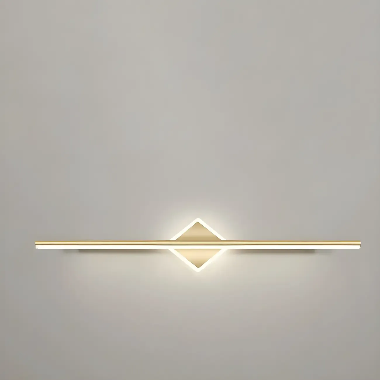 Gold 2-Light Geometric Residential Metal Vanity Light Image - 25