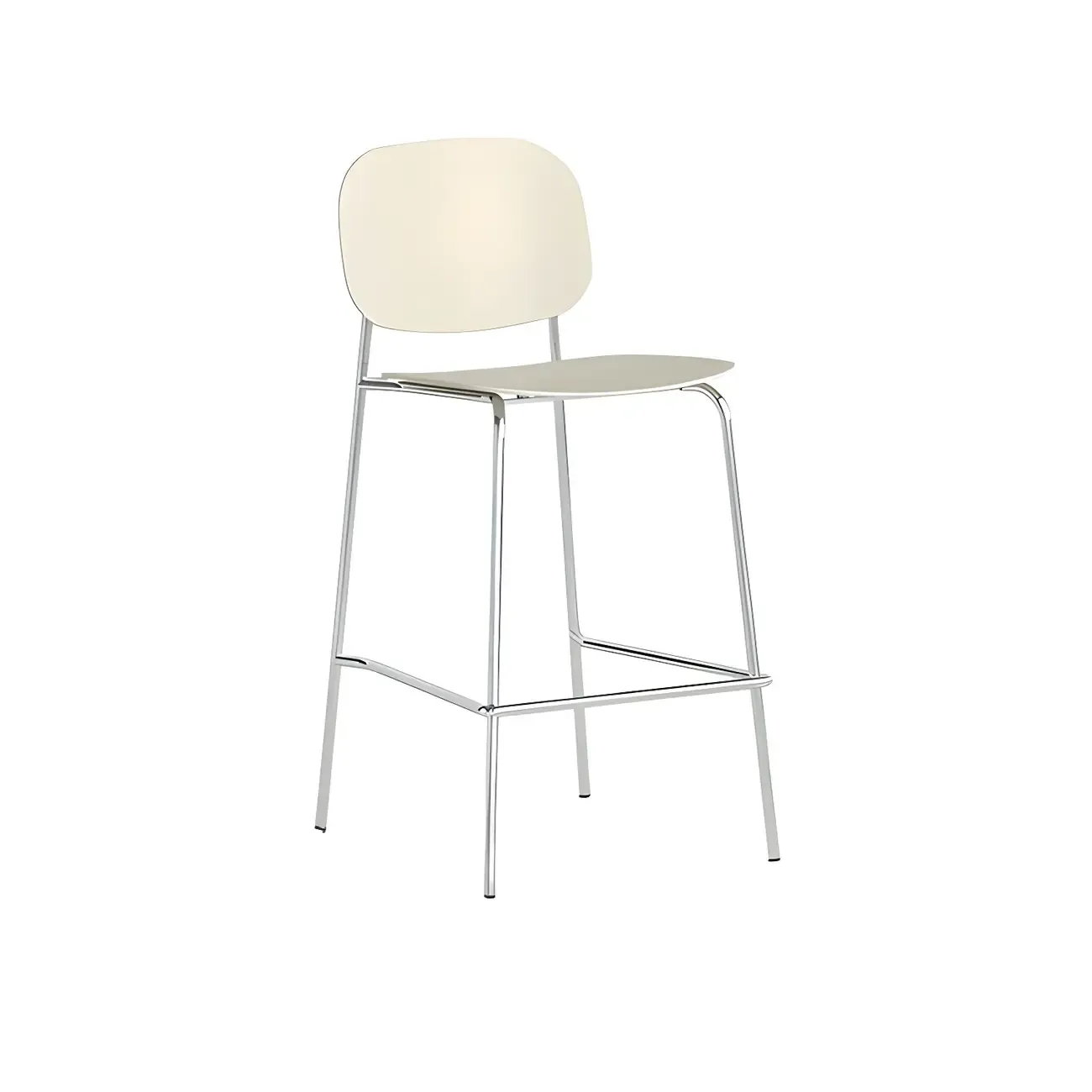 Modern Metal Counter Height Acrylic Bar Stools Image - 26