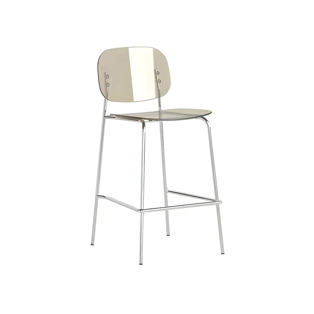 Modern Metal Counter Height Acrylic Bar Stools Image - 34