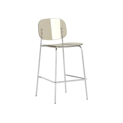 Modern Metal Counter Height Acrylic Bar Stools Image - 34