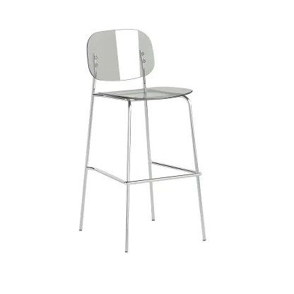 Modern Metal Counter Height Acrylic Bar Stools Image - 35