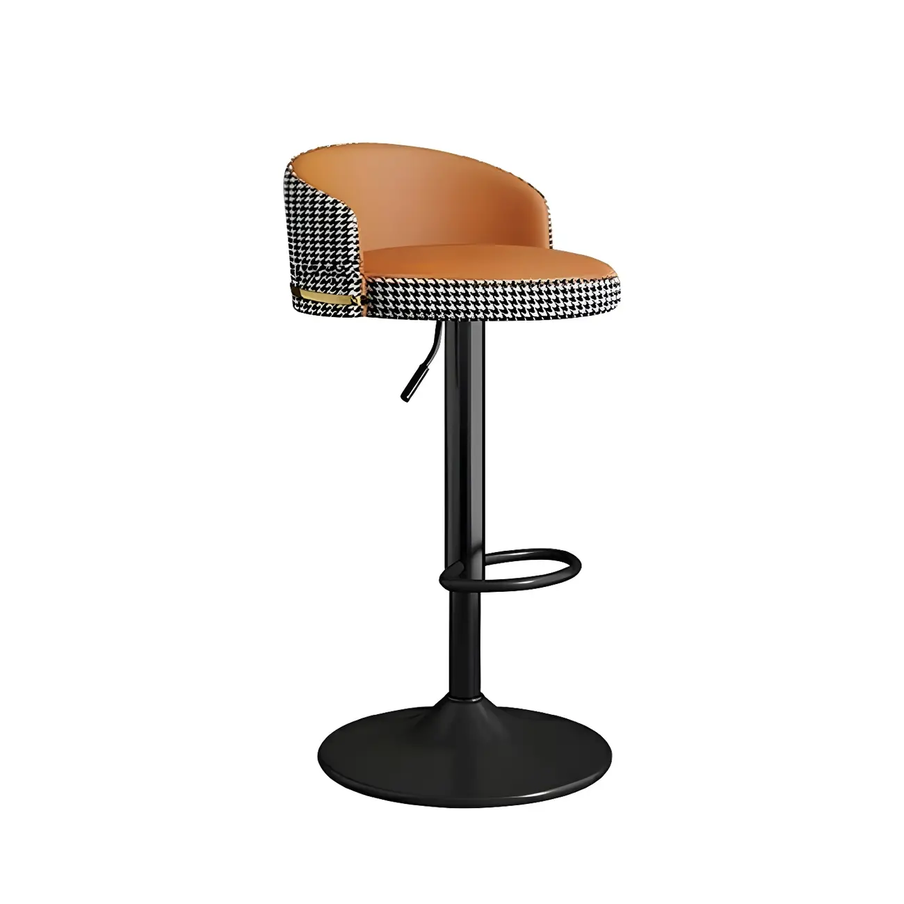 Modern Faux Leather Adjustable Luxury Bar Stool | homeyfad