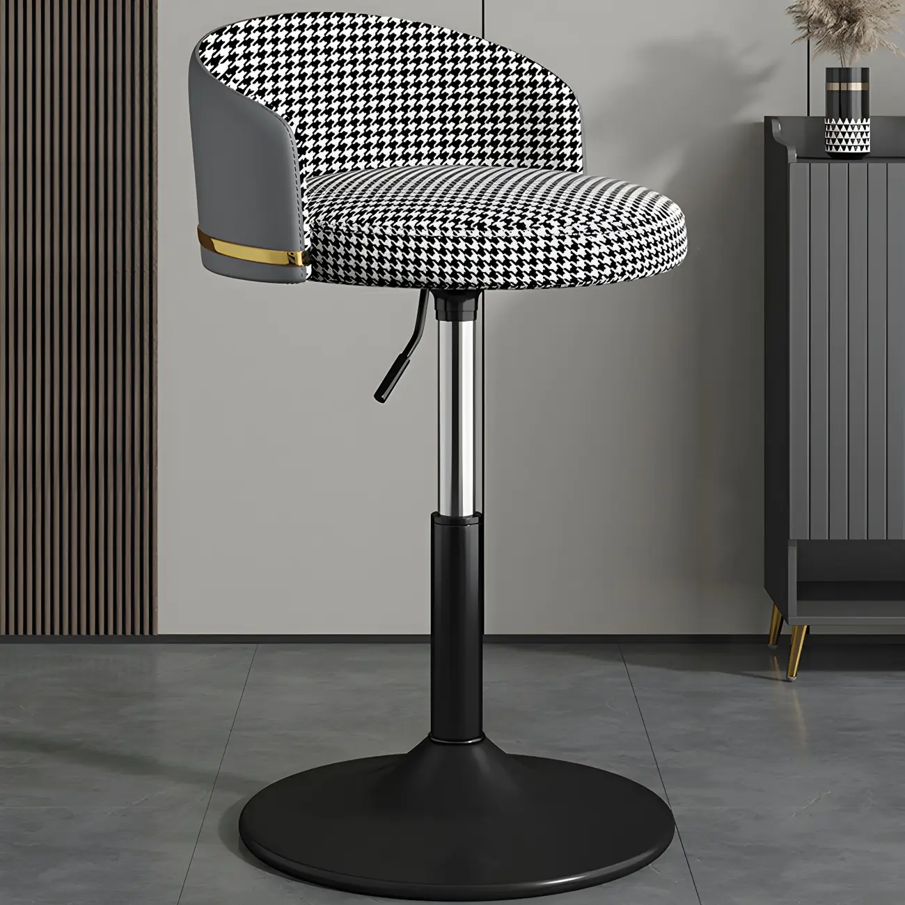 Modern Faux Leather Adjustable Luxury Bar Stool | homeyfad