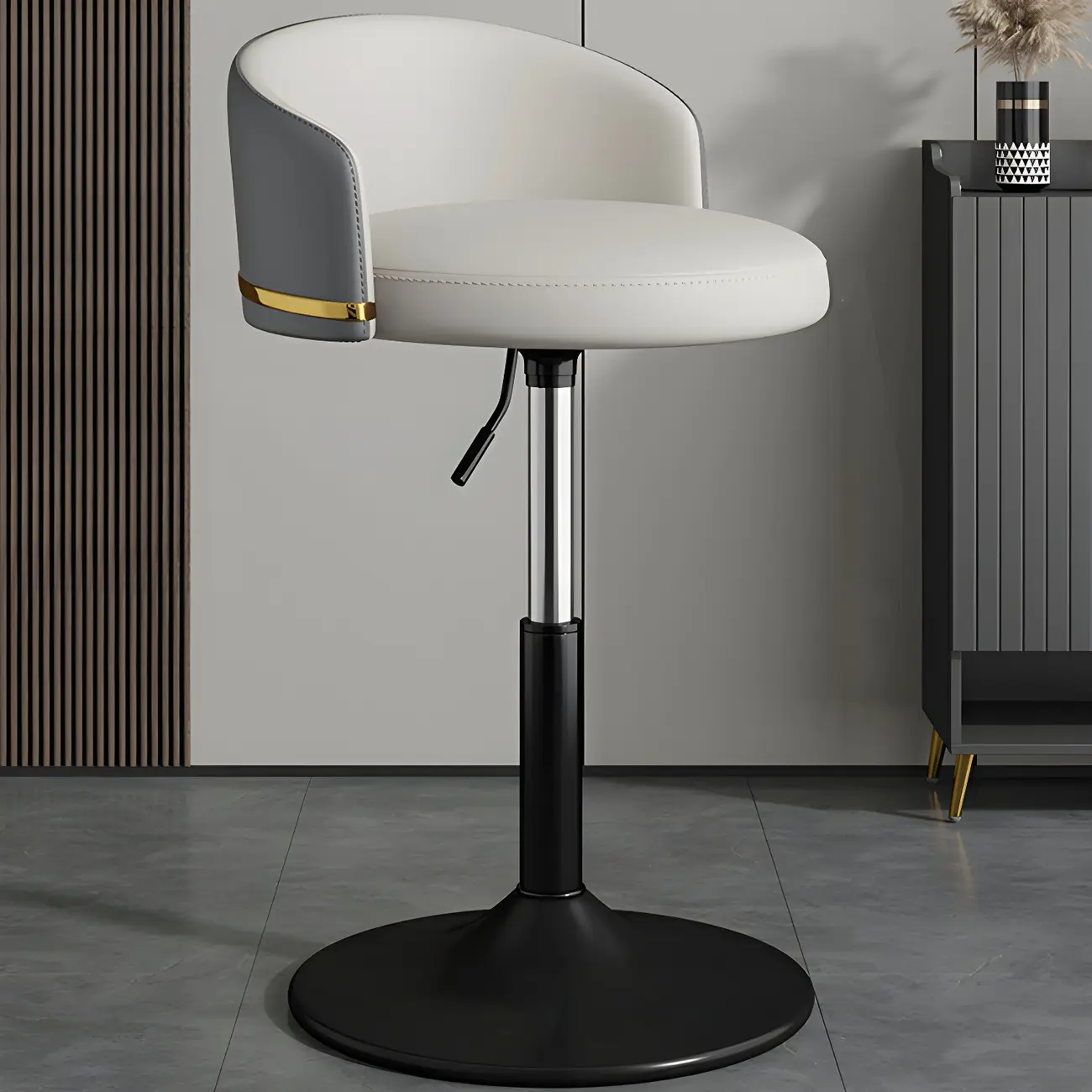 Modern Faux Leather Adjustable Luxury Bar Stool | homeyfad