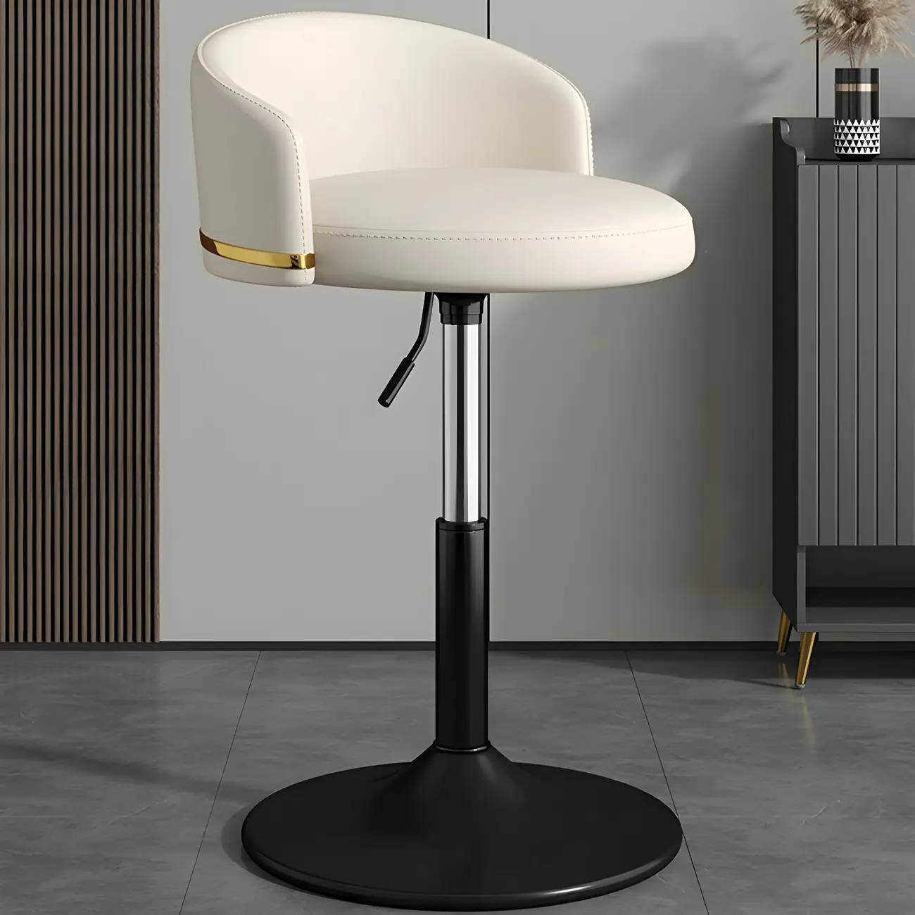 Modern Faux Leather Adjustable Luxury Bar Stool | homeyfad