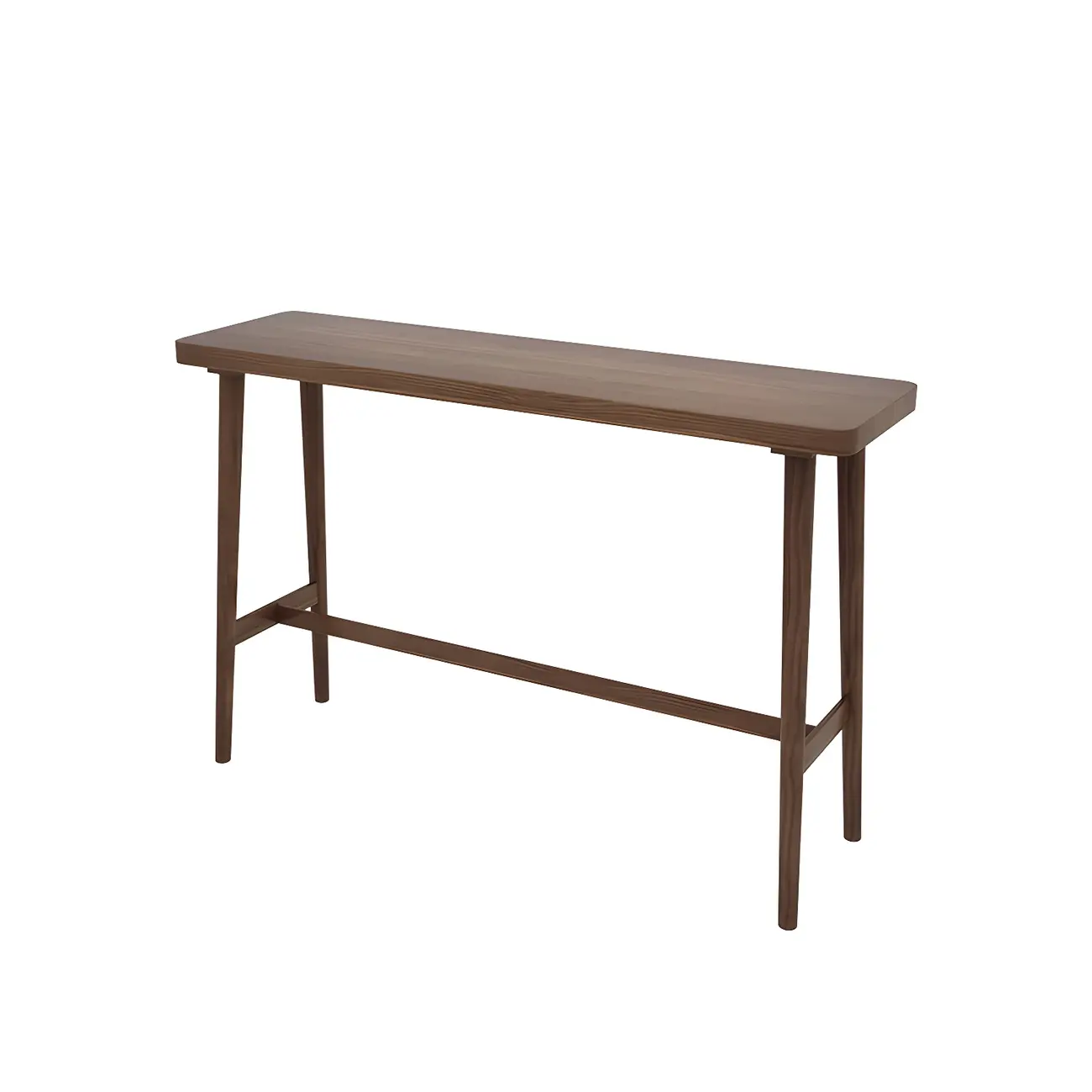 Rustic Brown Pine Trestle Bar Tables for Living Room Image - 5 | homeyfad