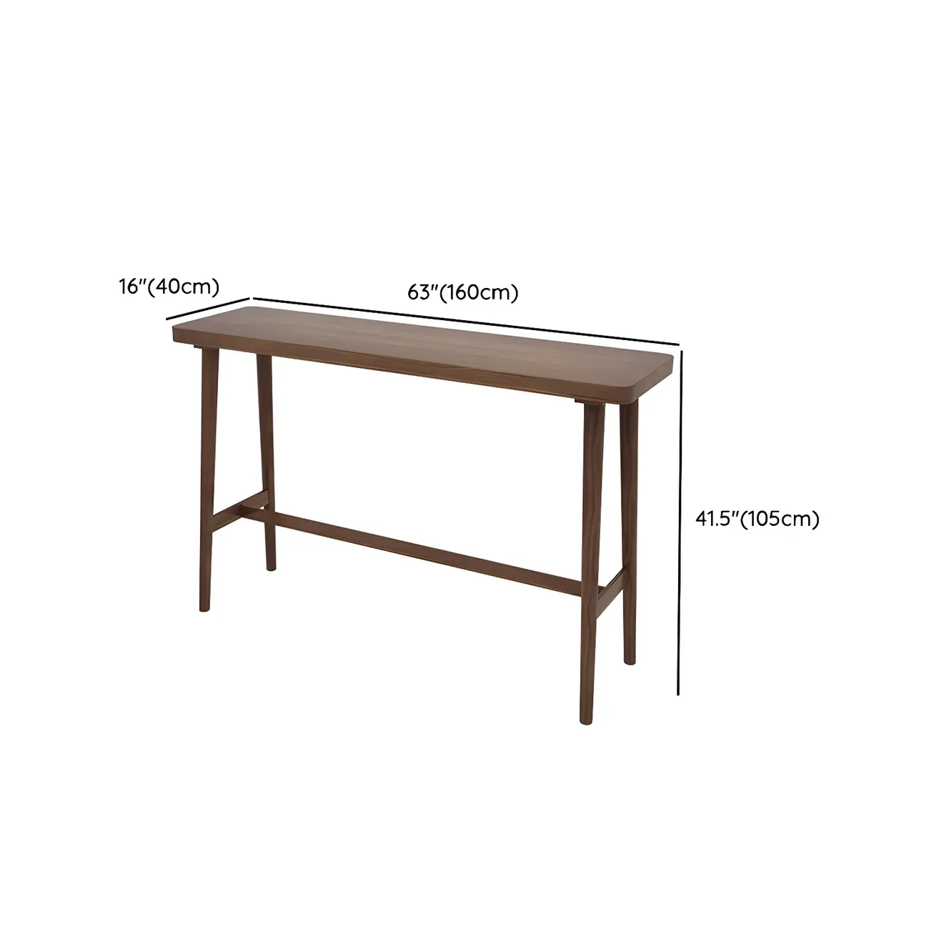 Rustic Brown Pine Trestle Bar Tables for Living Room Image - 10 | homeyfad
