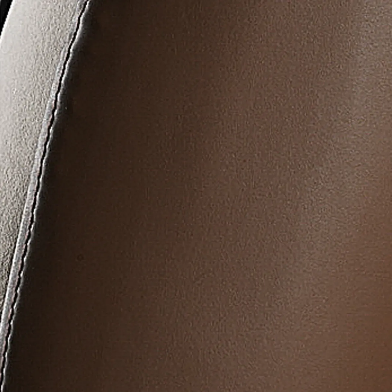 Modern Leather Armless Chair with High Pillow Back Image - 21