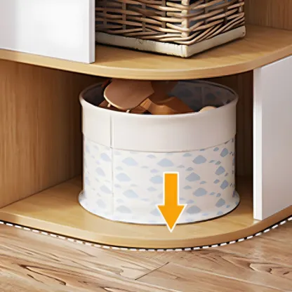 Narrow Modern 5-Tier Wood Brown Corner Bookcase Image - 12