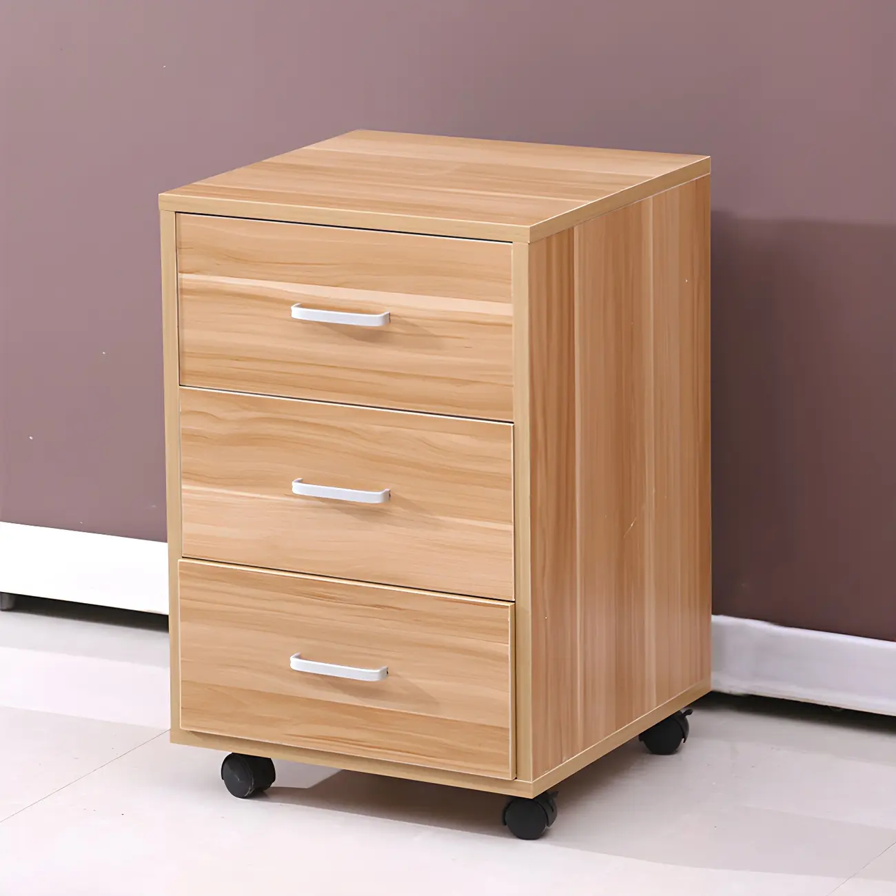 Classic Wooden Filing Cabinets with Drawers for Home Office Image - 2 | homeyfad