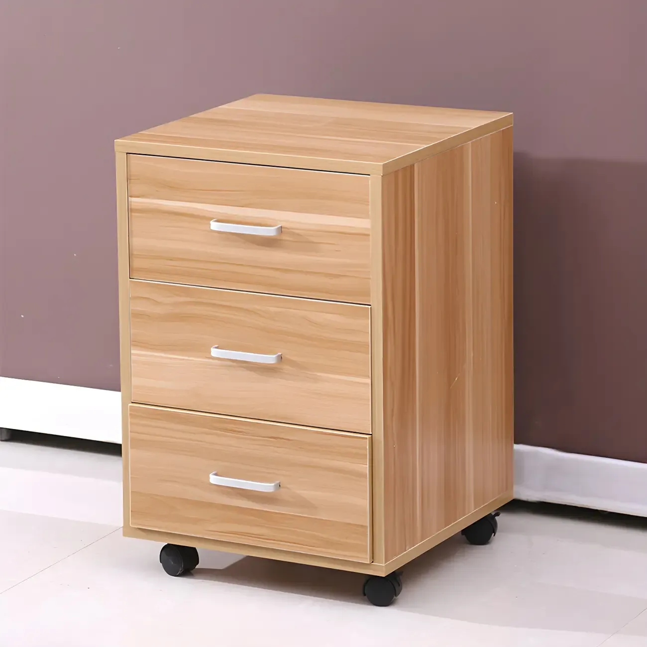 Classic Wooden Filing Cabinets with Drawers for Home Office Image - 2