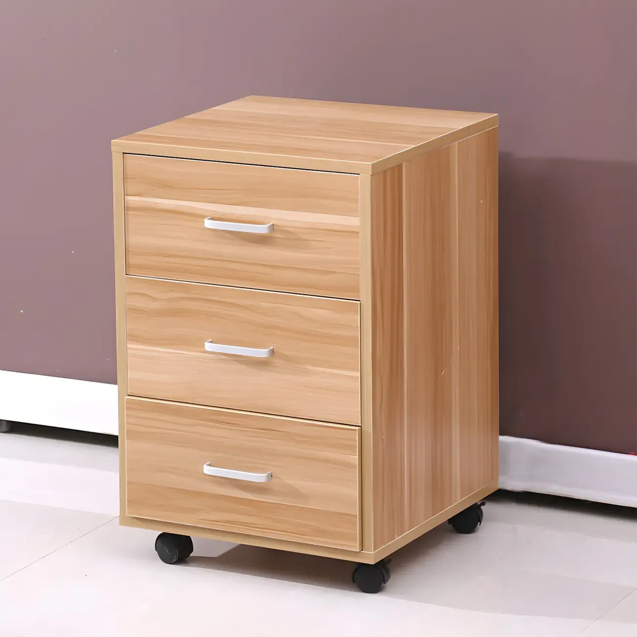 Classic Wooden Filing Cabinets with Drawers for Home Office Image - 6
