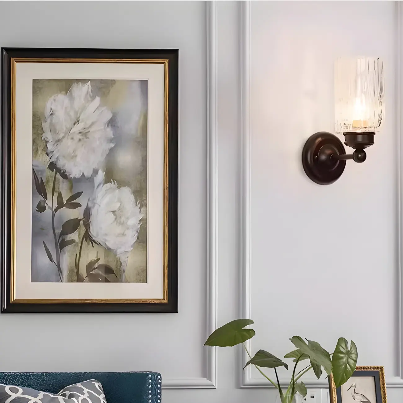 Vintage Glass Cylinder Modern Wall Sconce for Indoor Decor | homeyfad