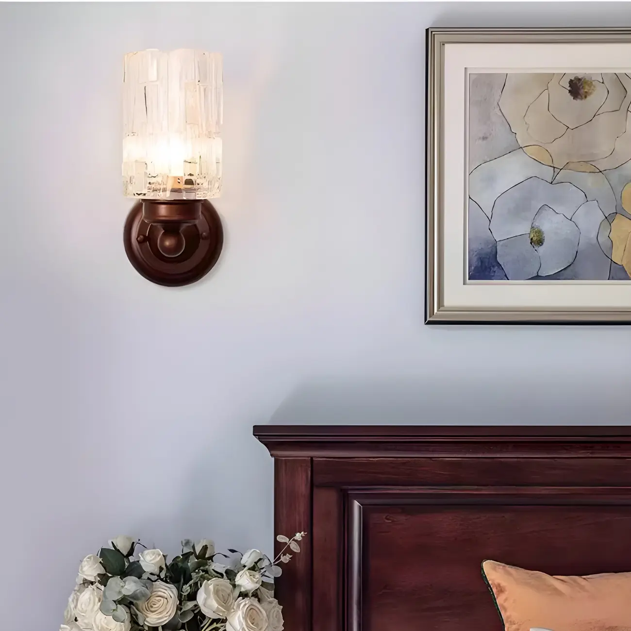 Vintage Glass Cylinder Modern Wall Sconce for Indoor Decor | homeyfad