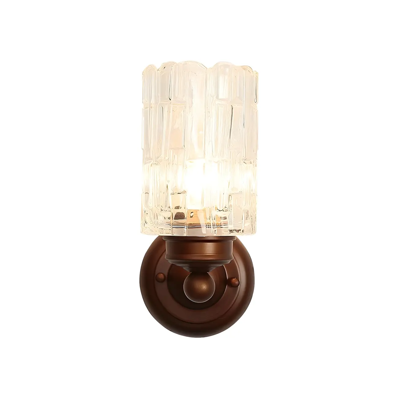 Vintage Glass Cylinder Modern Wall Sconce for Indoor Decor | homeyfad