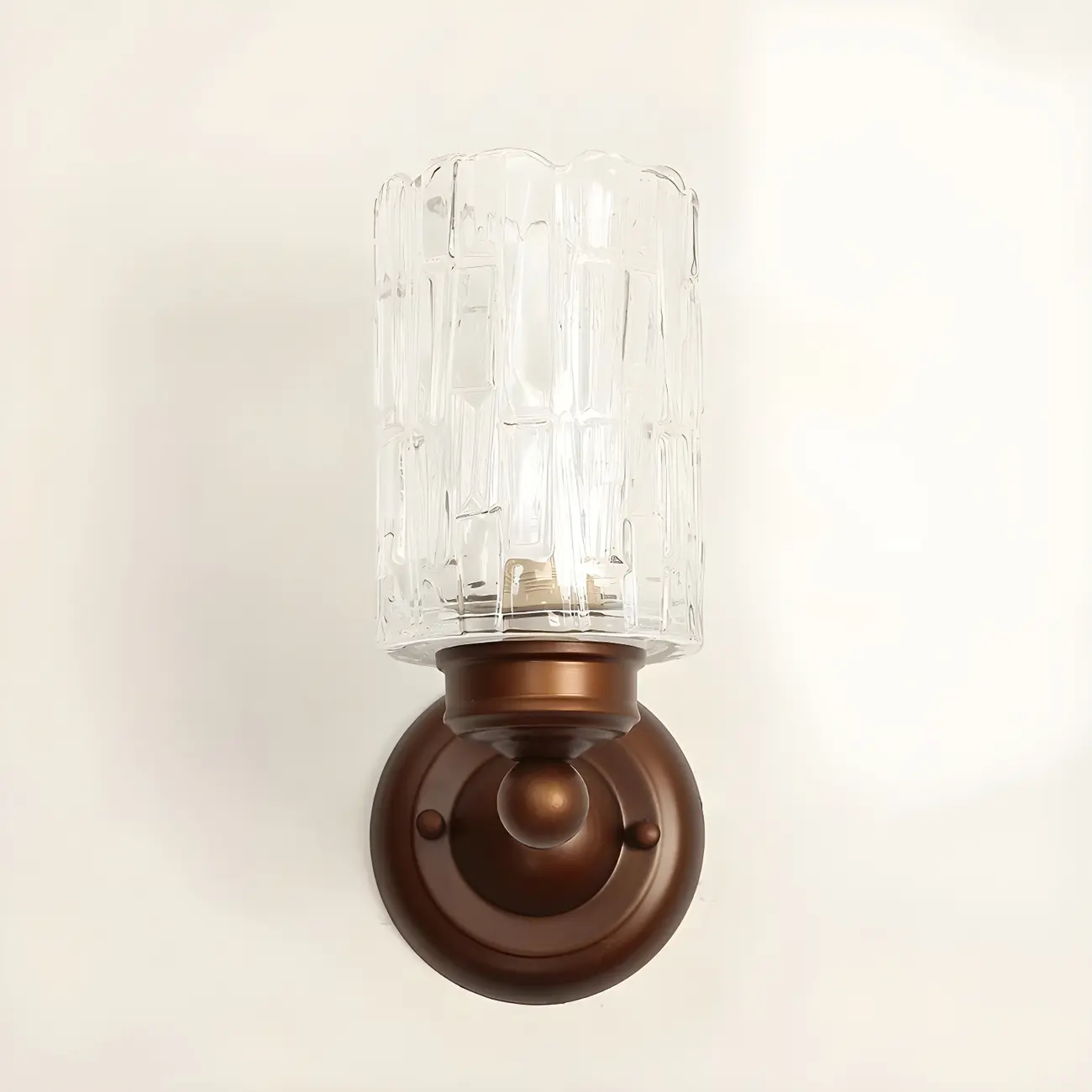 Vintage Glass Cylinder Modern Wall Sconce for Indoor Decor | homeyfad