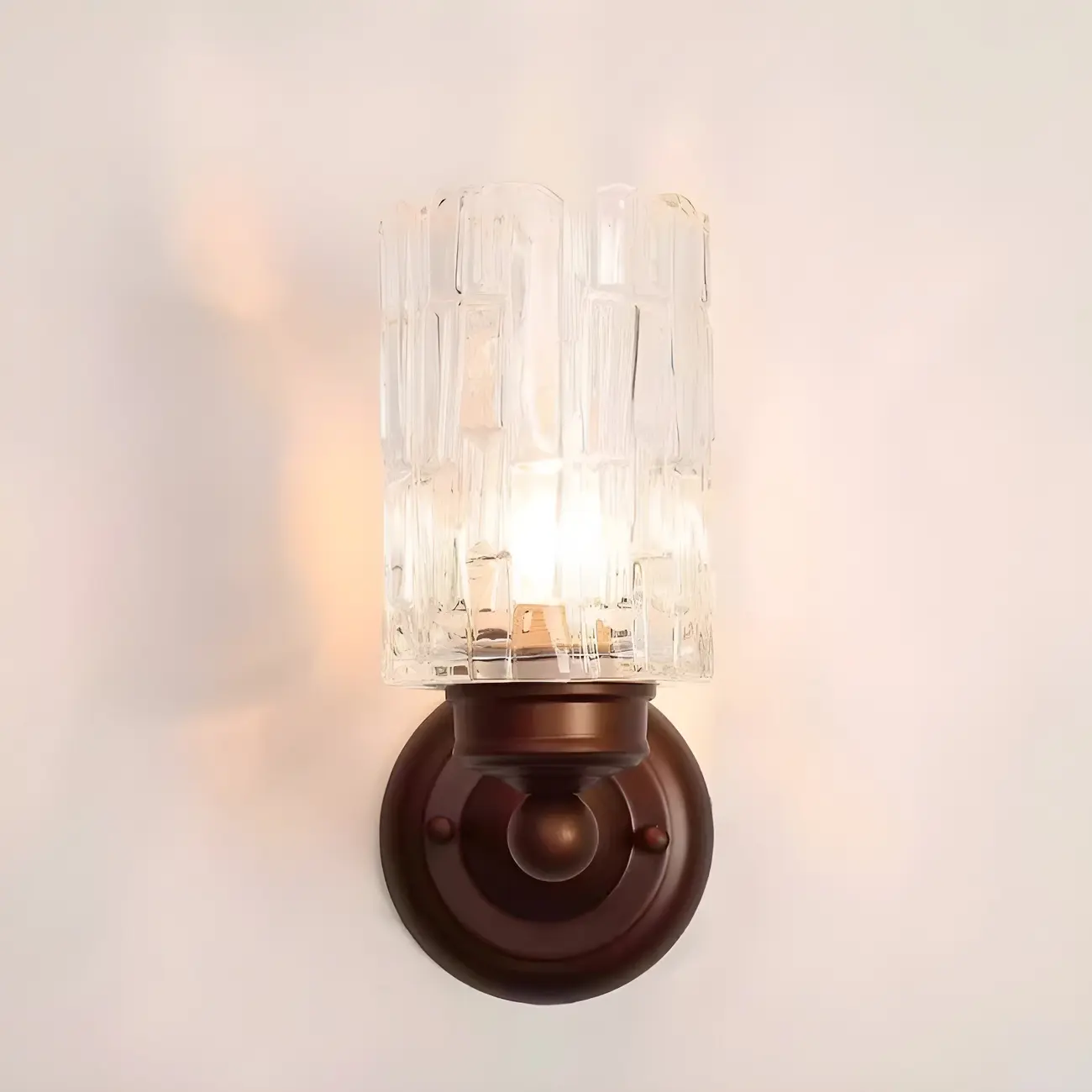 Vintage Glass Cylinder Modern Wall Sconce for Indoor Decor | homeyfad