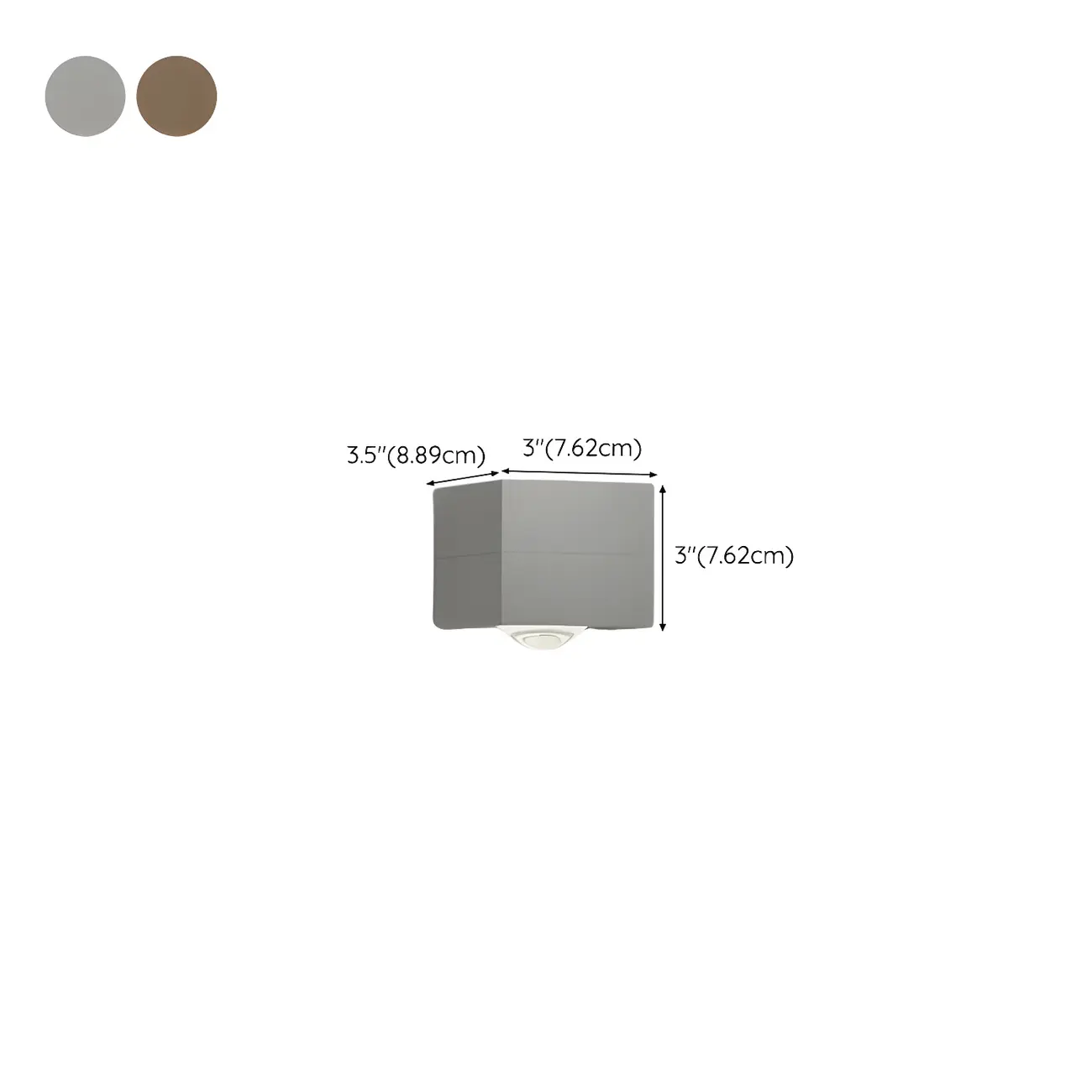 Charging Port Cube LED Wall Sconce with Touch & Warm Light | homeyfad