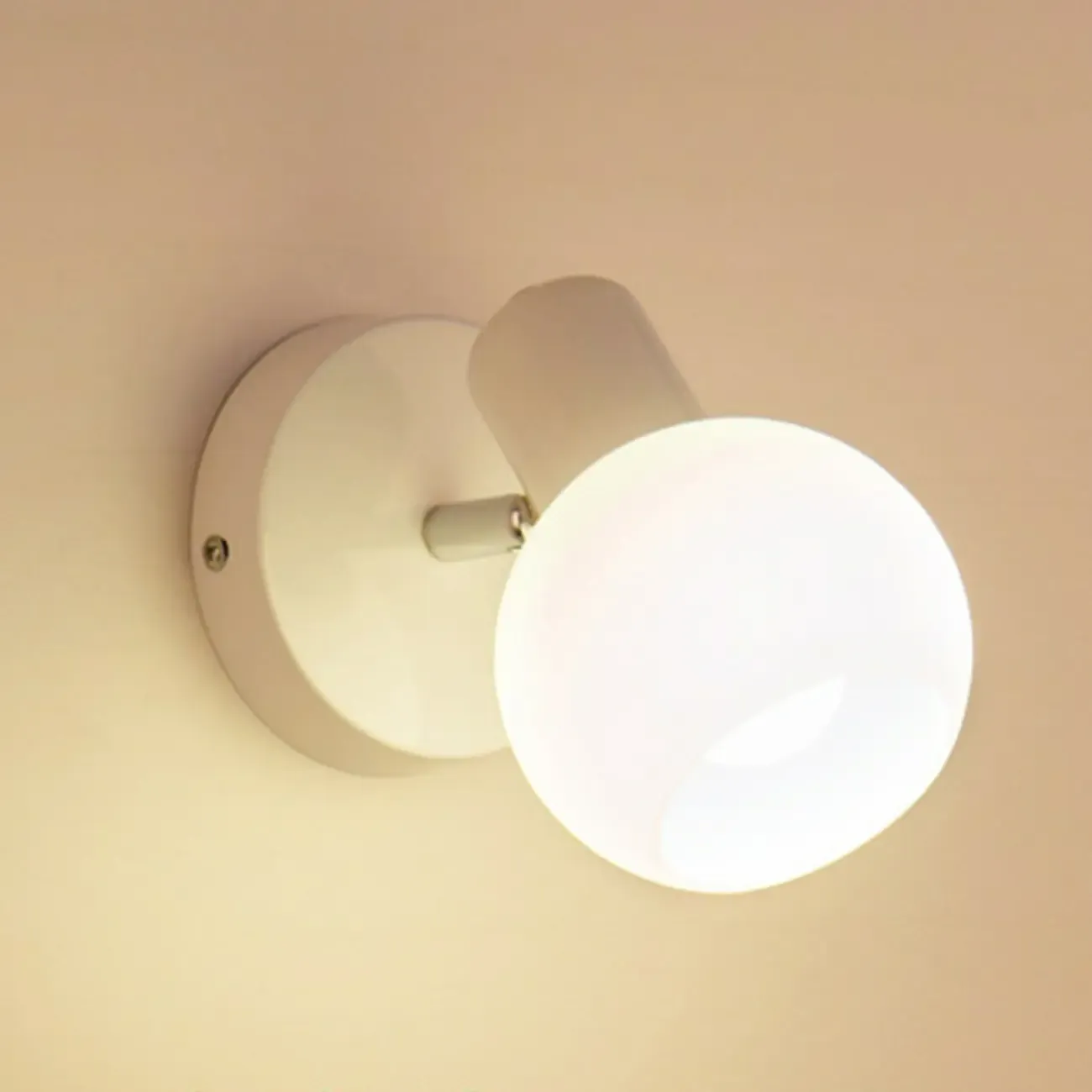 Modern Metal Black Glass Dome Bathroom Vanity Light - HomeyFad