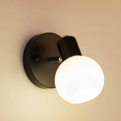 Round Modern Vanity Light with Elegant Glass Shades Image - 10