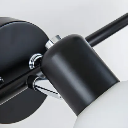 Round Modern Vanity Light with Elegant Glass Shades Image - 19