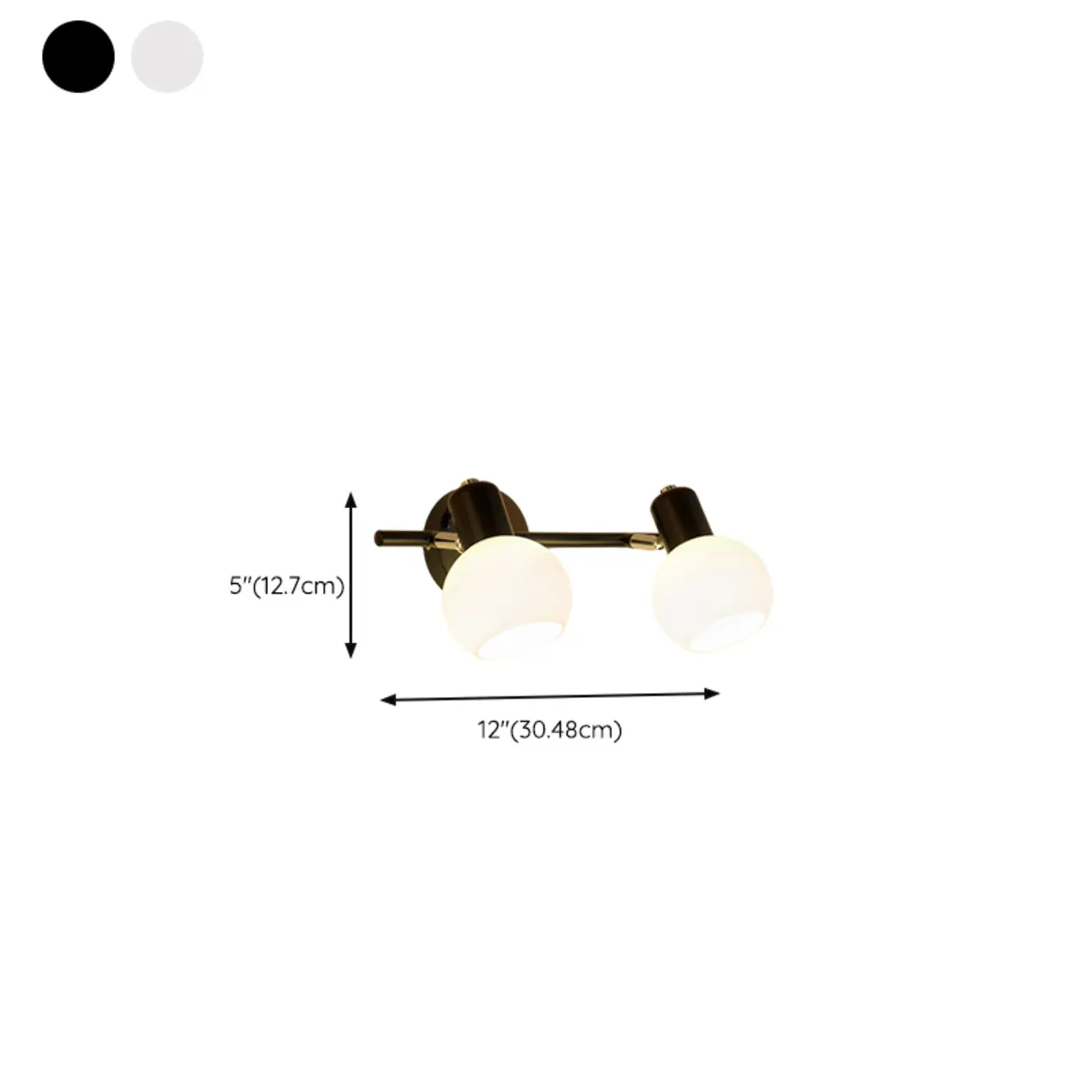 Round Modern Vanity Light with Elegant Glass Shades Image - 22 | homeyfad