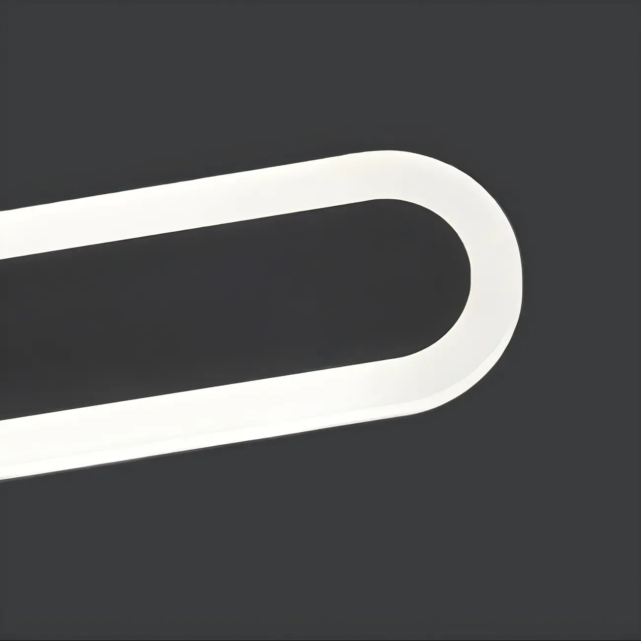 Modern Slim Oval Natural Light LED Outdoor Wall Light